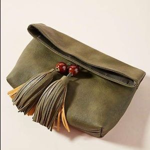 NWT Anthropologie Alana Foldover Clutch